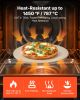 VEVOR Pizza Stone, 15 in Round Pizza Stone, 0.67 in Large Cordierite Baking-Stone with Metal Peel, Scrape, 1450Â°F Heat-Resistant Cooking Stones