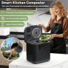Kitchen Waste Combiner 500W Home Waste Processor with LED Display, Activated Carbon Filter, 4L Food Waste Crusher